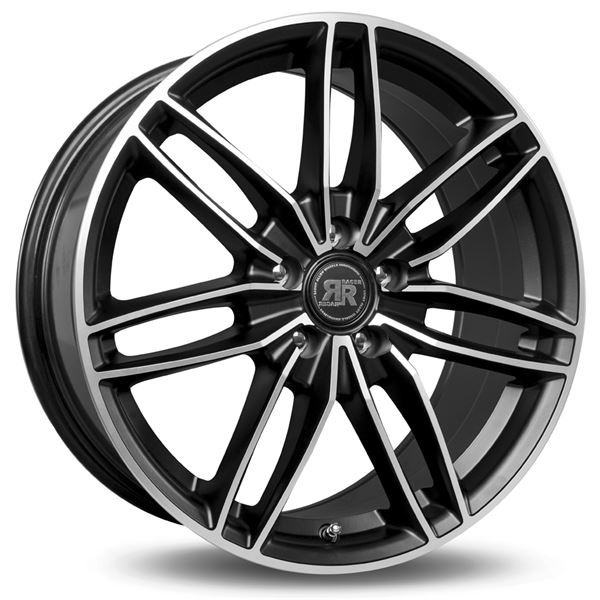 Jante RACER Edition Noir Satin Face Polie 8x18 5x100ET42