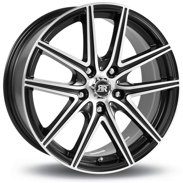 Jante aluminium Racer 16 pouces Noir Satin Face Polie