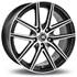 Jante aluminium Racer 17 pouces Noir Satin Face Polie