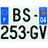 Plaque d'immatriculation Showroom 275x200mm