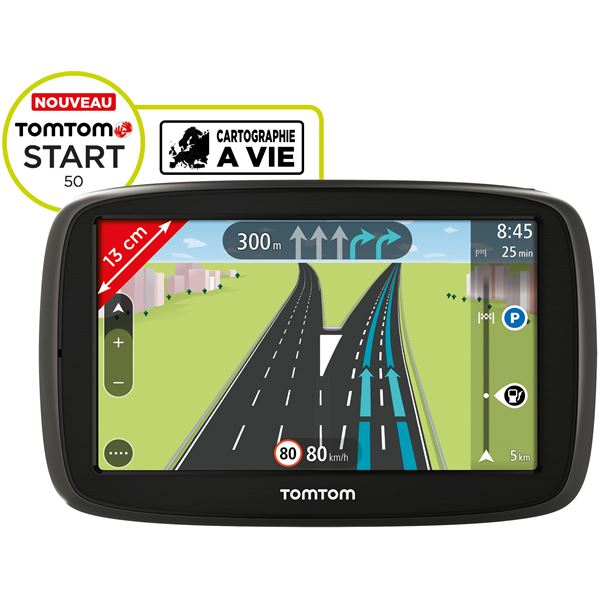 GPS TomTom Start 50  Europe 23 pays + Carte mise à jour d'un 1 an des Zones de Danger