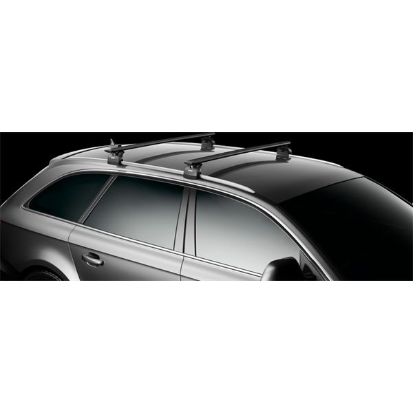 JEU DE BARRES ALU THULE WINGBAR 969 NOIRES