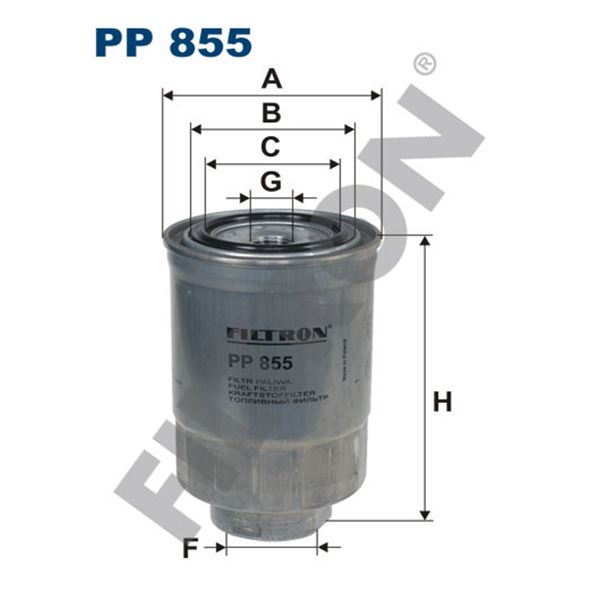 Filtre à gasoil Filtron PP855