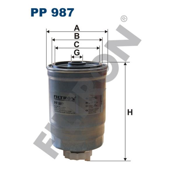 Filtre à gasoil Filtron PP987