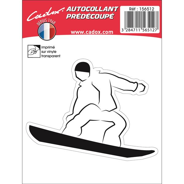 STICKER CARROSSERIE SNOWBOARDER CADOX