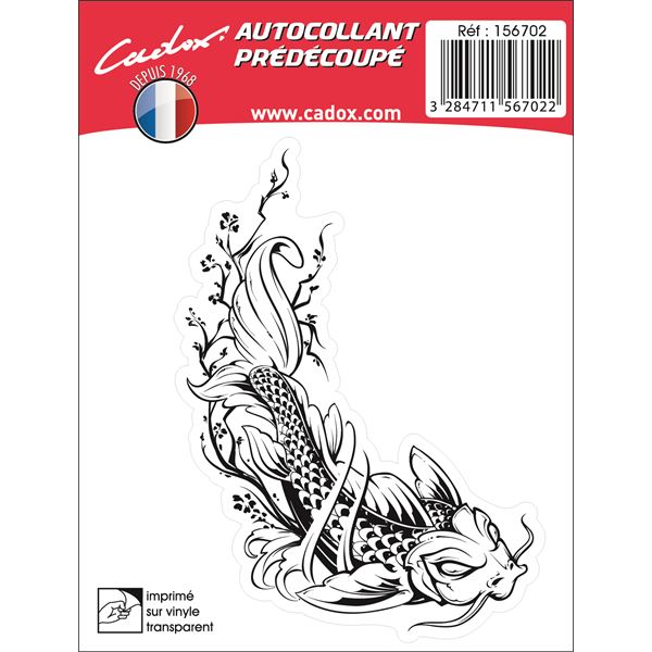 STICKER CARROSSERIE POISSON CHAT CADOX