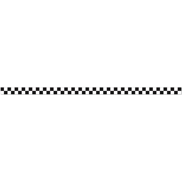 STICKER CARROSSERIE BANDE DAMIER 5CM CADOX