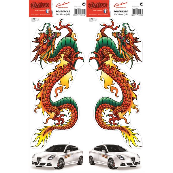 ADHESIF DECORS LATERAUX DRAGON CADOX