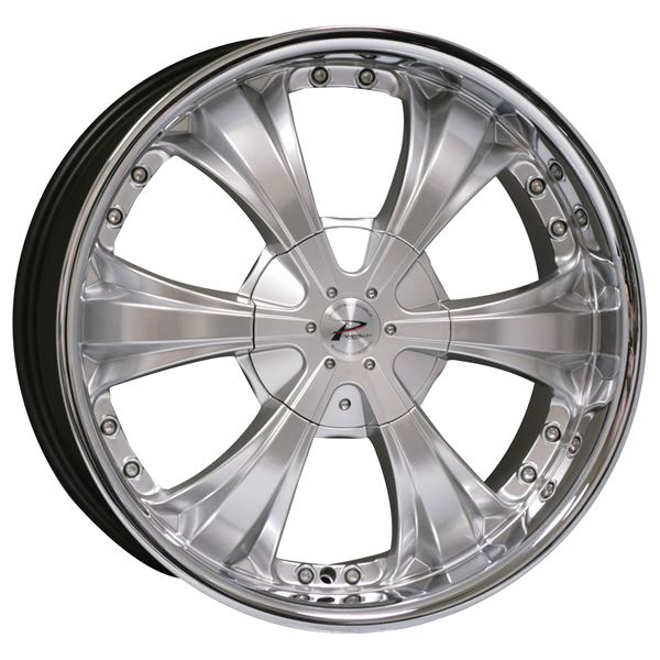 Jante aluminium Parotech 20 pouces Hyper Silver Bord Inox