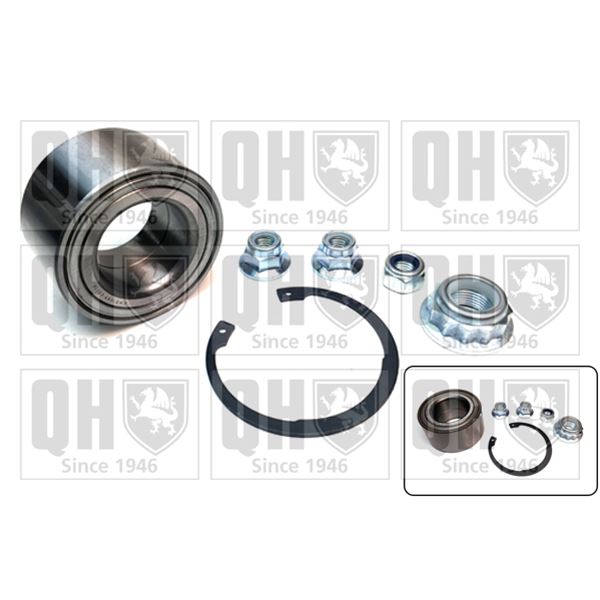 1 kit de roulement de roue avant/arrière Quinton Hazell QWB1089