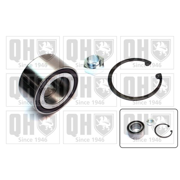 1 kit de roulement de roue avant Quinton Hazell QWB1549