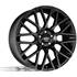Jante MOMO Revenge Matt Black  7x16 8x100/114ET35