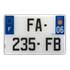 Plaque immatriculation plexi 210x130 mm département 12