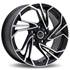 Jante aluminium Infiny 16 pouces Noir Satin Face Polie