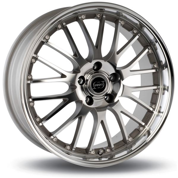Jante INFINY Phoenix Argent Polie Bord Poli 8x18 5x120ET35