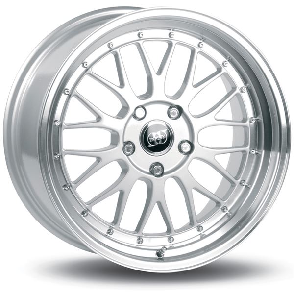 Jante INFINY R1 Argent Bord Poli 9x16 5x100ET25