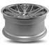 Jante INFINY INDIVIDUAL Concept S2 Argent Mat Brosse Bord Inox 8,5x20 5x120ET34