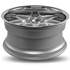 Jante INFINY INDIVIDUAL Concept S3 Argent Mat Brosse Bord Inox 9,5x20 5x120ET40