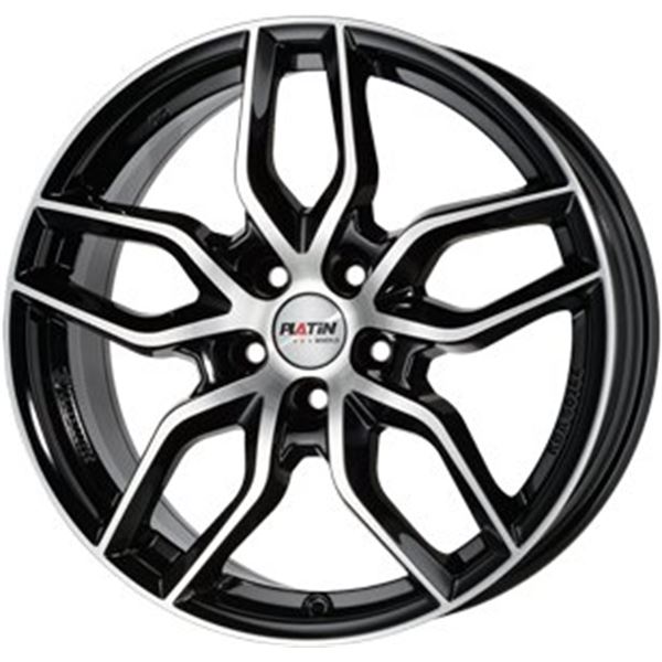 Jante PLATIN Pl72 Noir Brillant Poli 8,5x19 5x114,3ET40