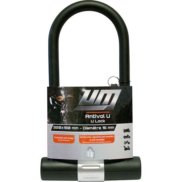 Antivol U acier 320 x 180 mm UM