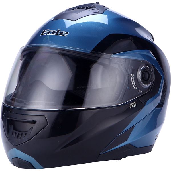 Casque moto modulable noir/ bleu Taille L Eole