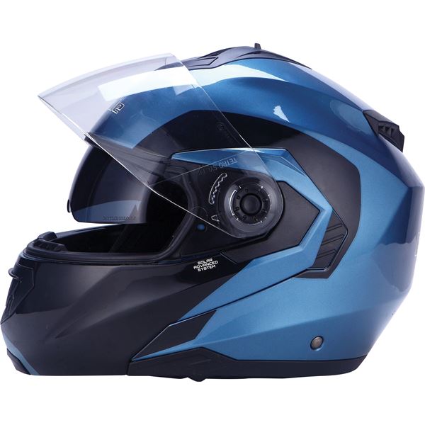 Casque moto modulable noir/ bleu Taille L Eole