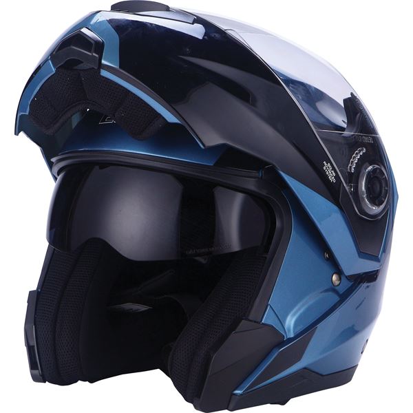 Casque moto modulable noir/ bleu Taille XL Eole