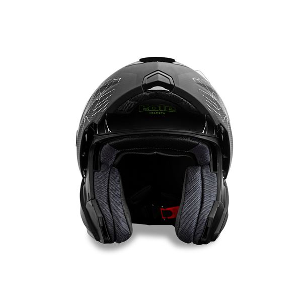 Casque moto modulable Black Spider noir mat KSK taille M