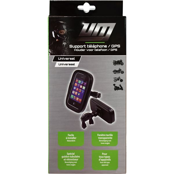 Support pour téléphone ou GPS pour moto, scooter UM