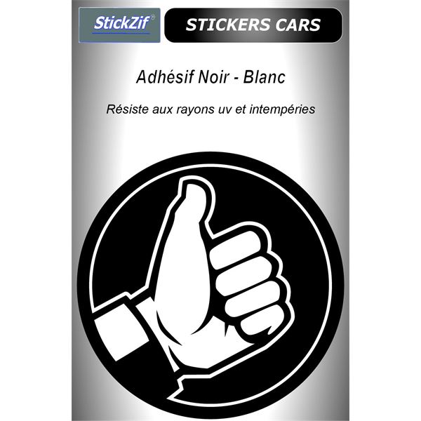 Sticker voiture Noir – Blanc
