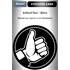 Sticker voiture Noir – Blanc
