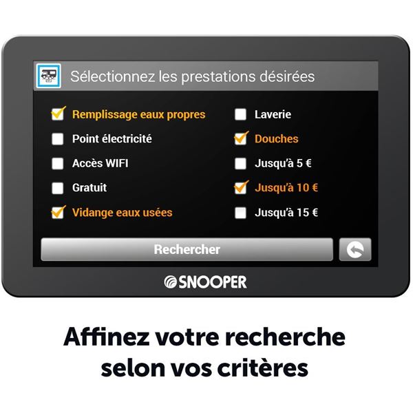 GPS camping car Snooper cc6600