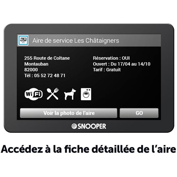 GPS camping car Snooper cc6600