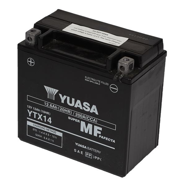 Batterie scooter et moto Power Yuasa YTX14 (FA)