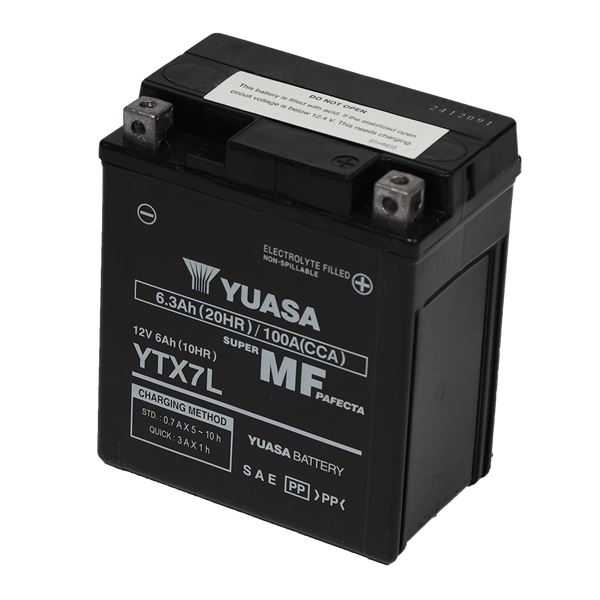 Batterie scooter et moto Power Yuasa YTX7L (FA)