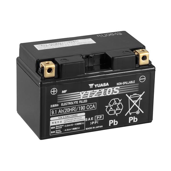 Batterie scooter et moto Power Yuasa YTZ10S (FA)