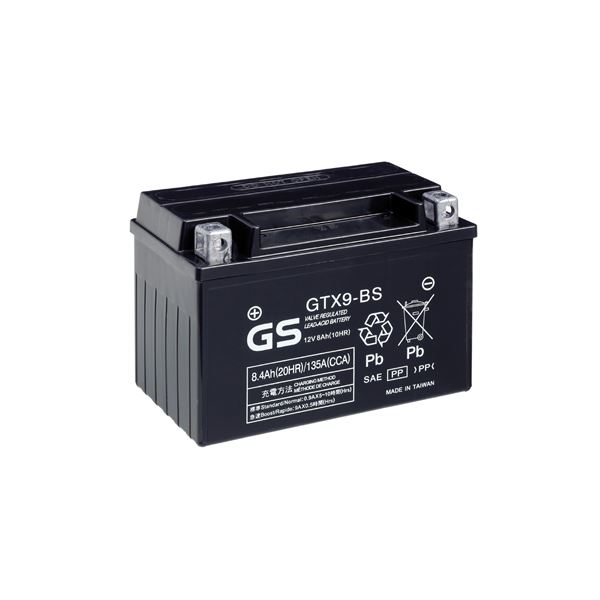 Batterie moto et scooter GS YUASA GTX9-BS