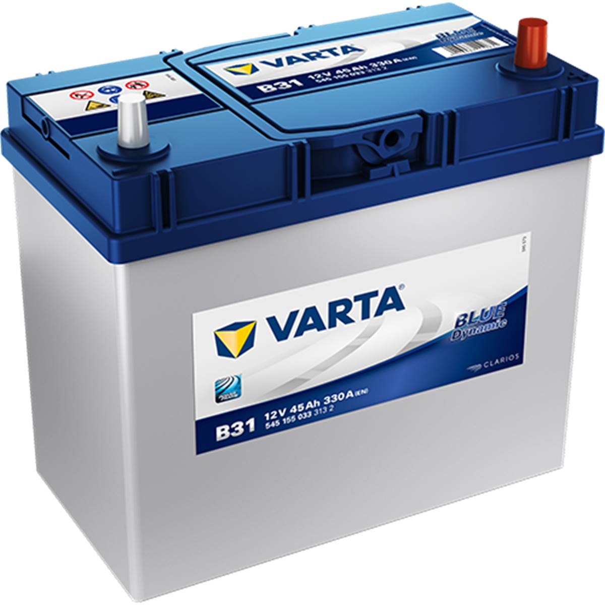 Batterie Voiture Varta B31 - 45ah / 330a - 12v