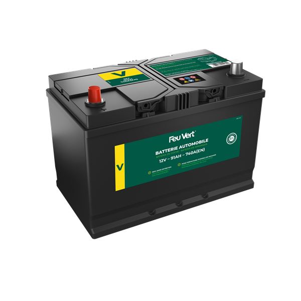 Batterie voiture Feu Vert V - 91Ah / 740A - 12V
