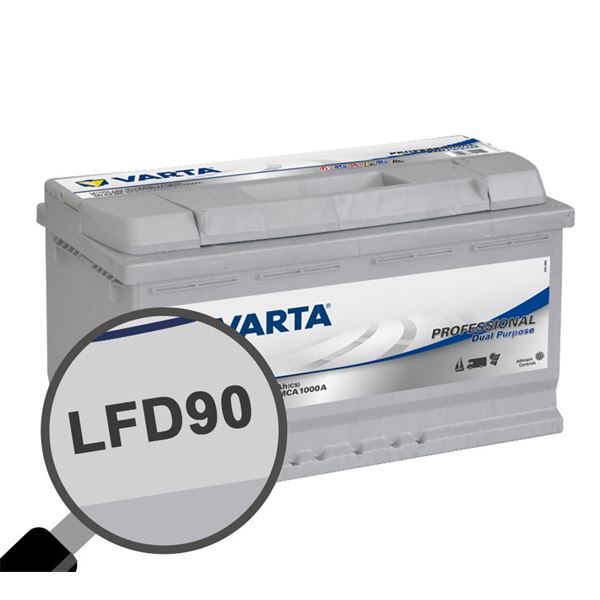 Batterie caravaning et nautisme Varta Professional LFD90