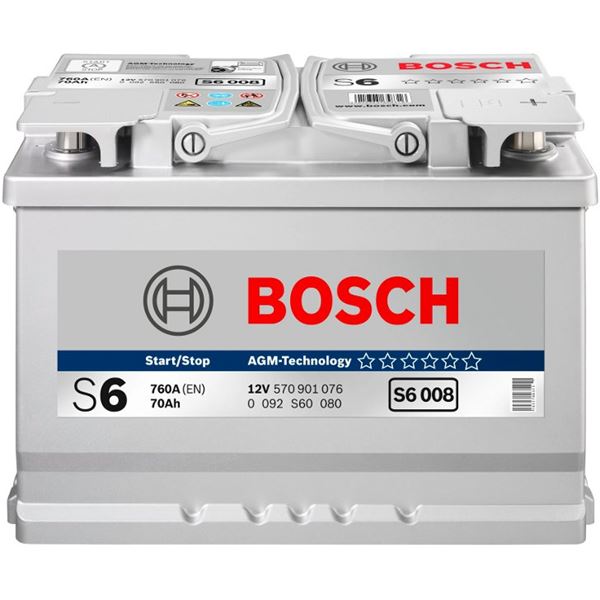 Batterie voiture Bosch Start&Stop AGM S6-013 - 95Ah / 850A - 12V