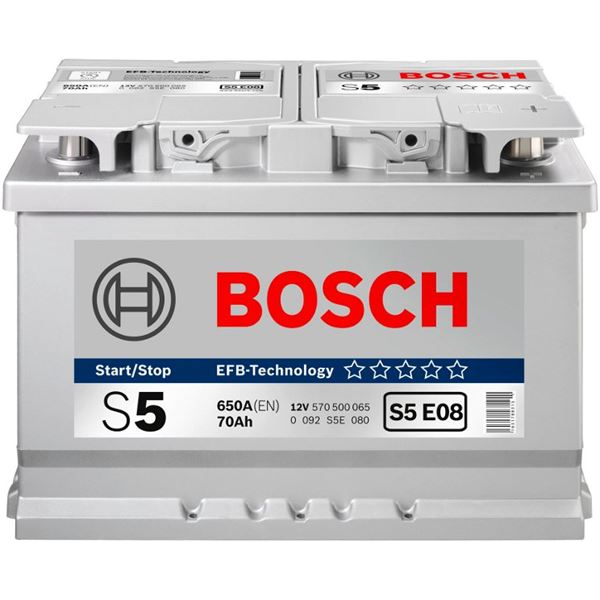 Batterie voiture Bosch Start&Stop EFB S5-E05 - 60Ah / 560A - 12V