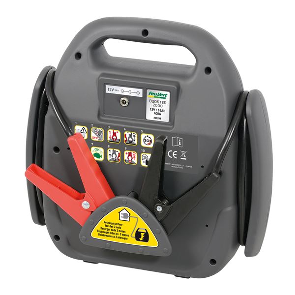 Booster de démarrage Feu Vert pour moteur essence/diesel jusqu'à 2l