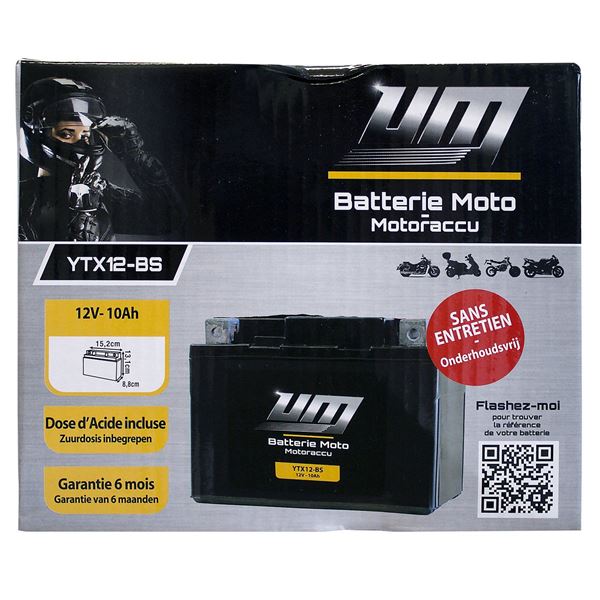 Batterie moto et scooter YTX12-BS