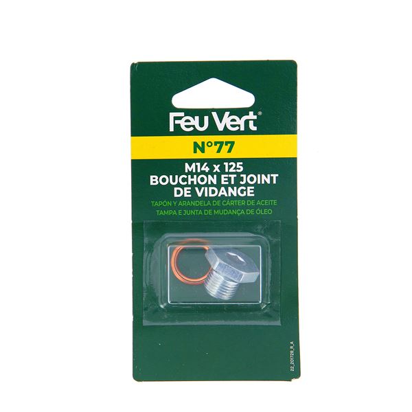 Bouchon de vidange Feu Vert N°77 pour PSA