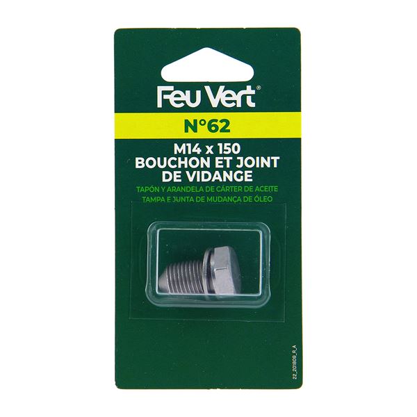 Bouchon de vidange en Aluminium Feu Vert N°62 pour VAG