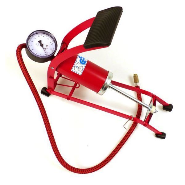 Pompe à Pied avec manomètre Homologué PRECISION STEEL