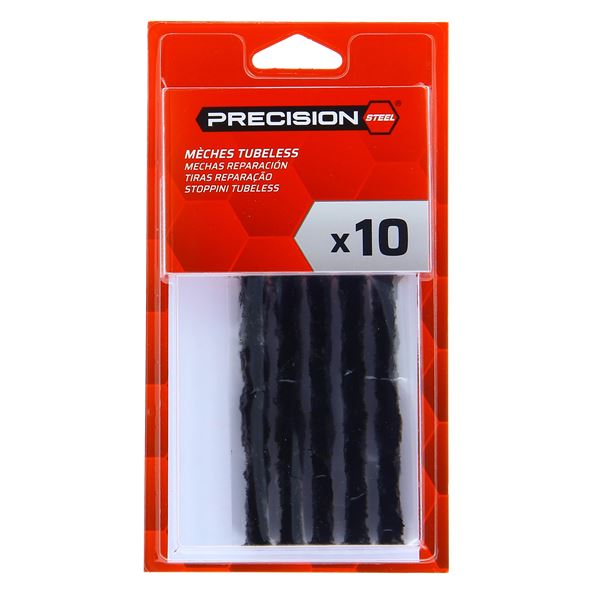 10 Mèches pour réparation pneu tubeless