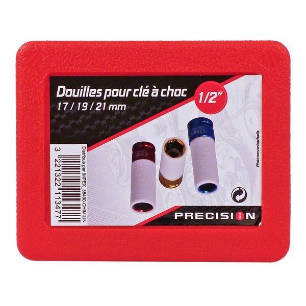 Douilles pour clé à choc 1/2 pouce PRECISION STEEL