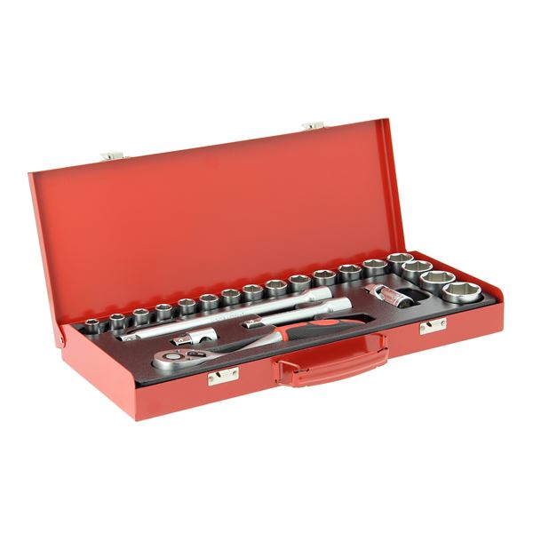 Coffret de serrage 22 pièces 1/2"
